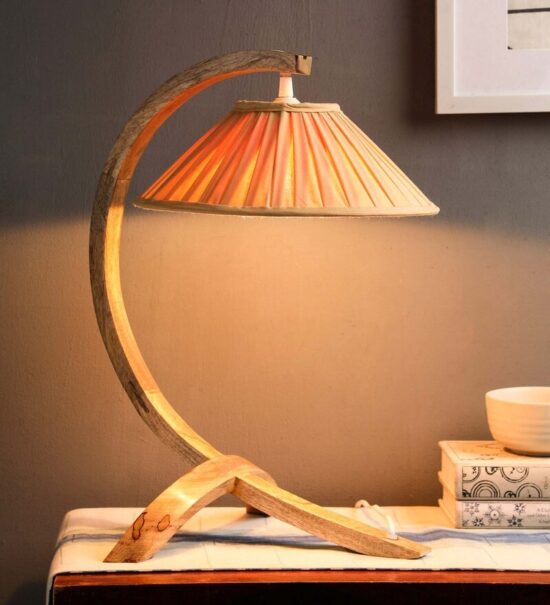 Beige Fabric Shade Table Lamp